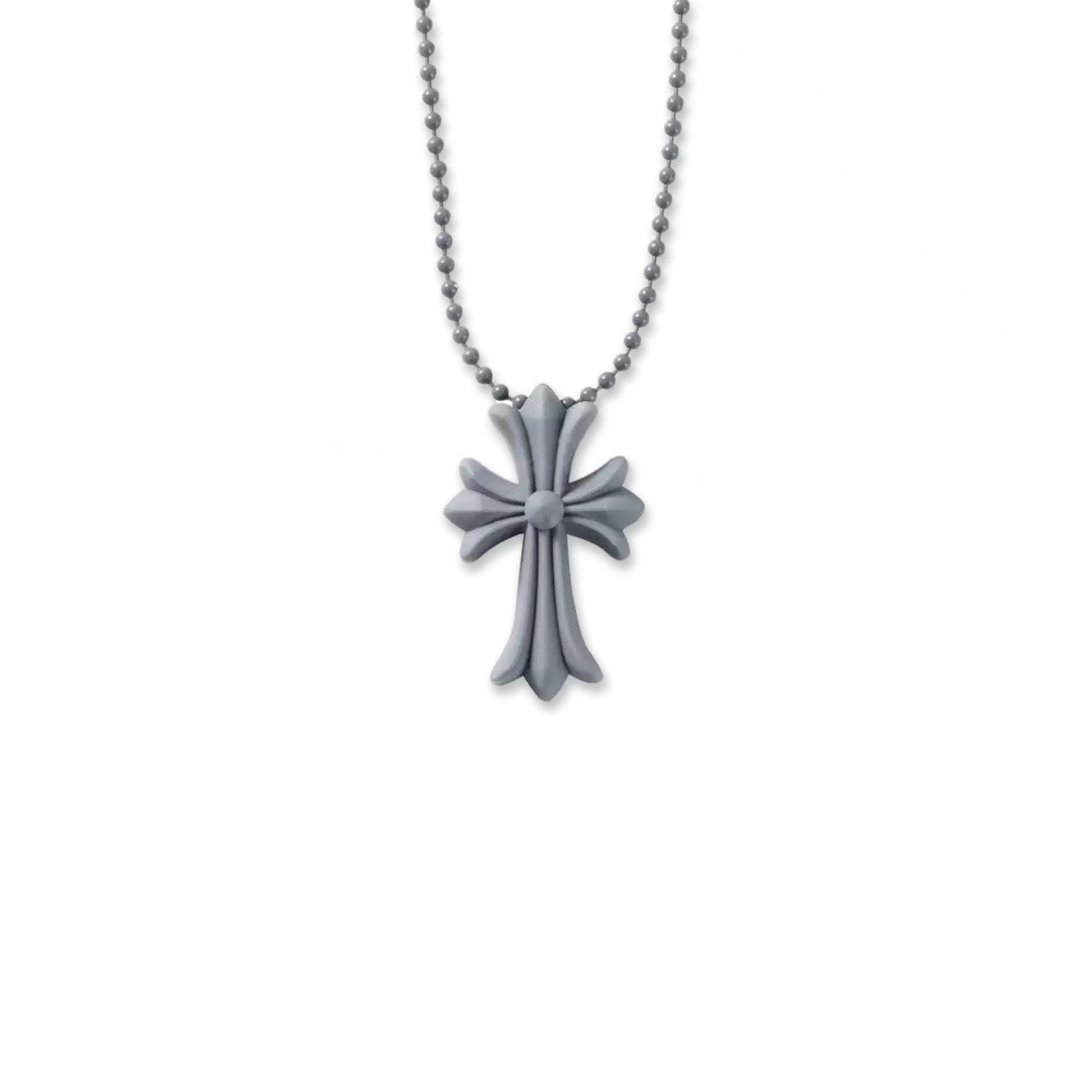 Ch*0me He**ts silicone cross necklace
